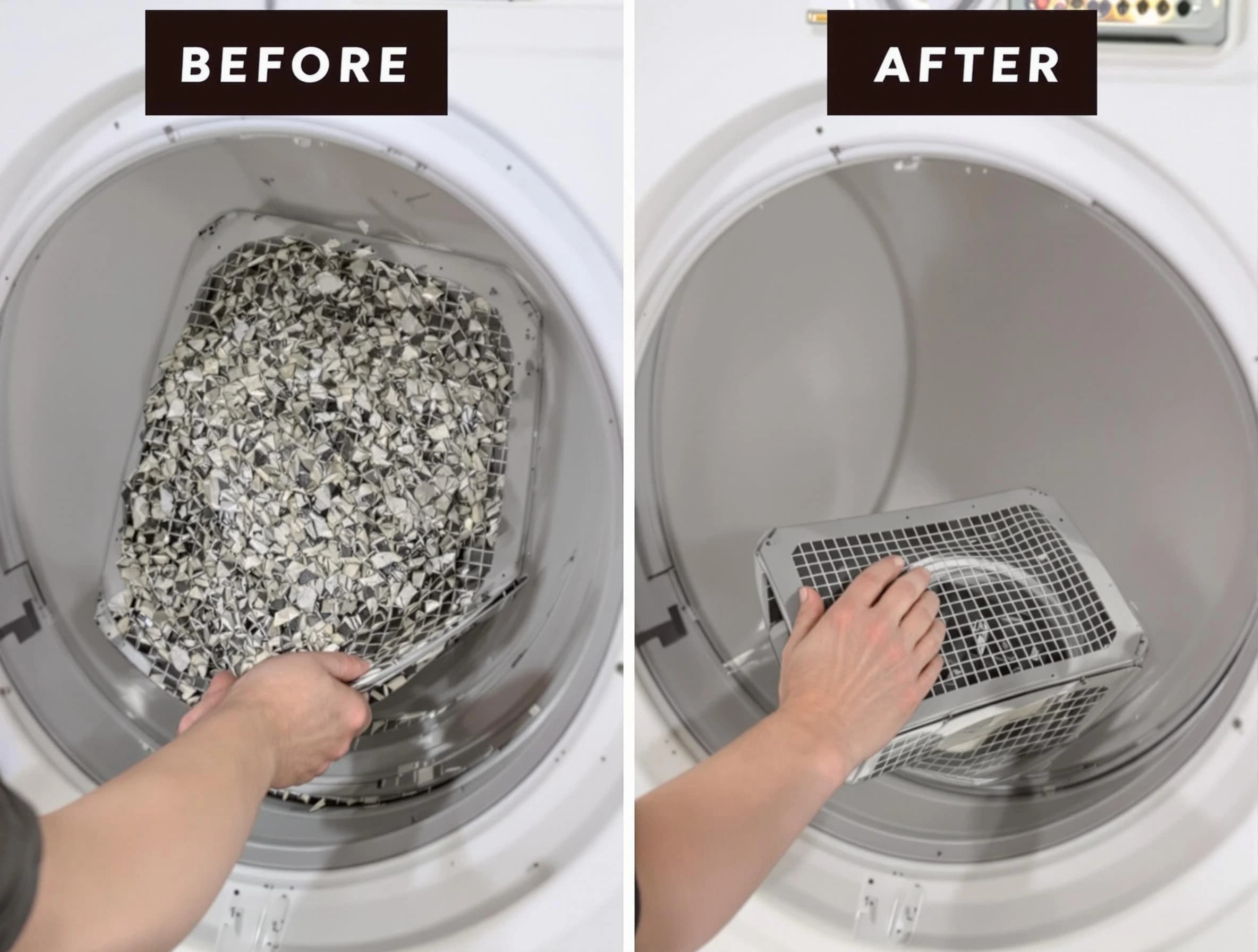 Professional lint trap cleaning by Talladega Dryer Vent Cleaning in Talladega