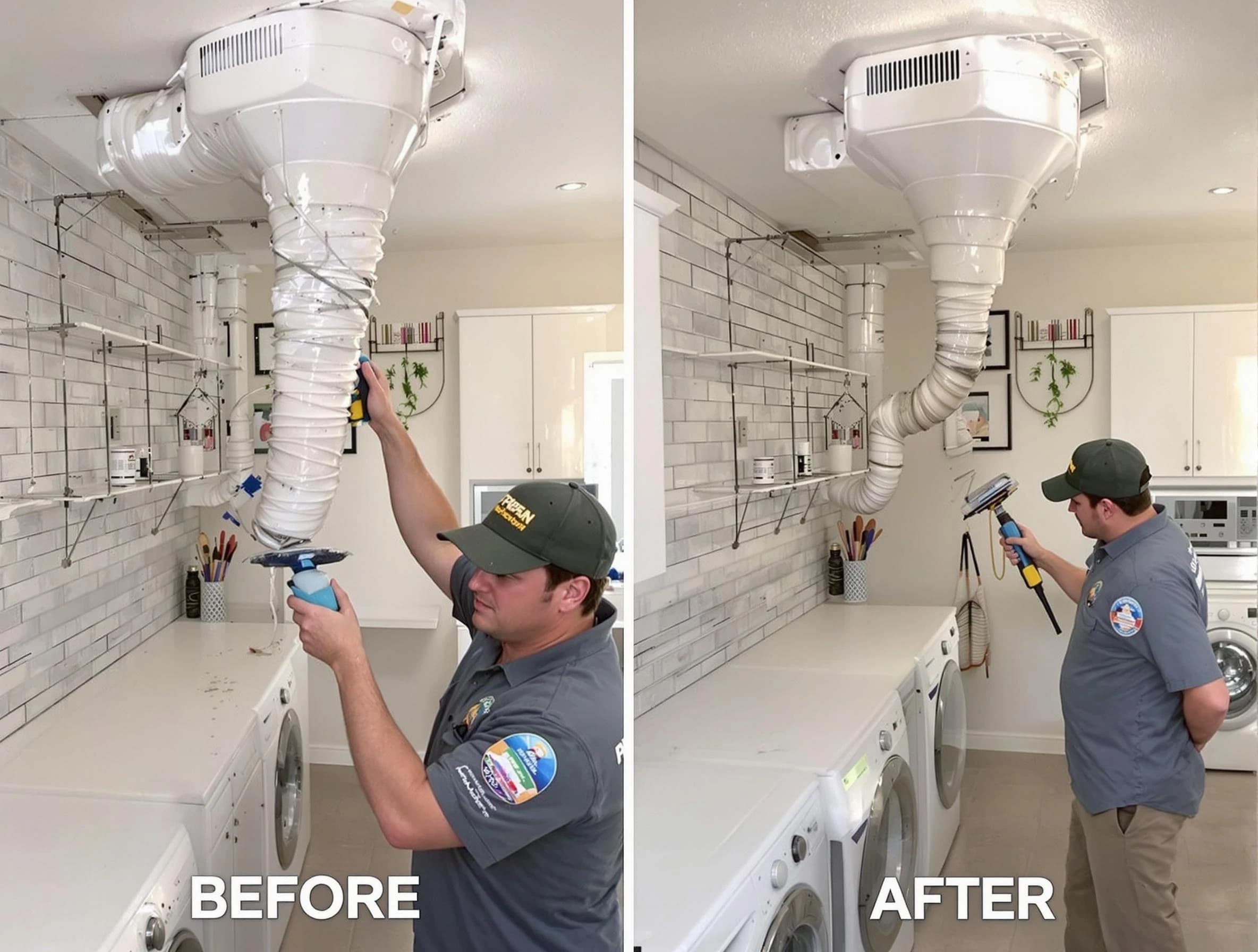 Professional dryer exhaust vent cleaning by Talladega Dryer Vent Cleaning in Talladega
